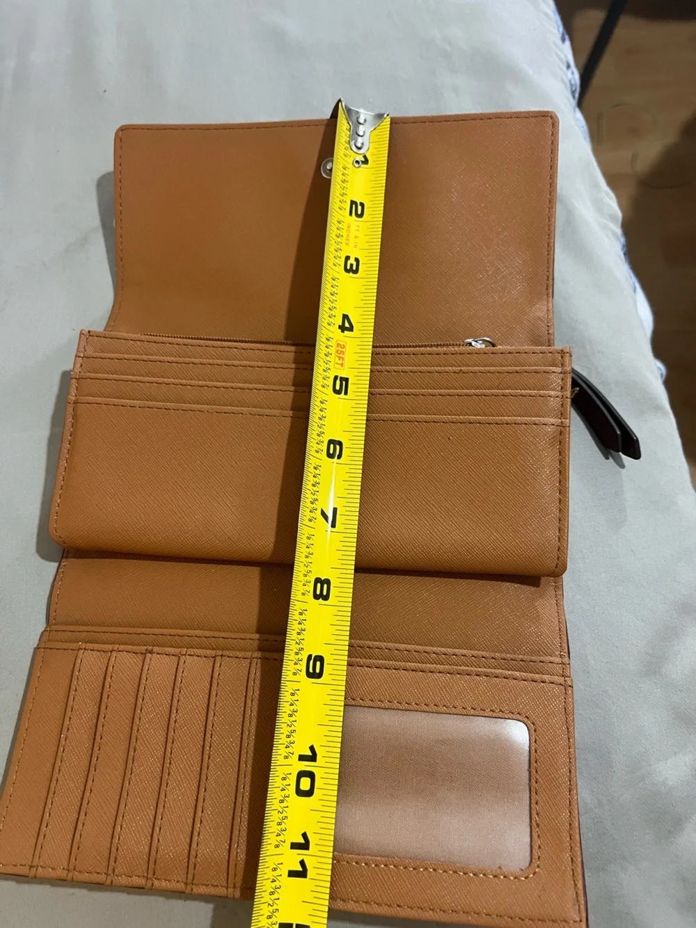 Fossil Women's Deep Wine Leather Wallet with Logo Plaque
